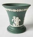 Wedgwood Jasperware Vase blaugrün vier Jahreszeiten