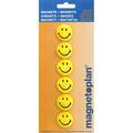 magnetoplan Haftmagnet Smiley, Durchmesser: 30 mm