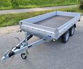 PKW Auto Anhänger Stema Hochlader gebremst 2000kg mit 25cm Bordwand 301 x 153 cm