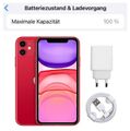 Apple iPhone 11 - 64 128 256 GB - GUT - 100% BATT. - Schwarz Weiß Rot Violett