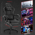 Ergonomisch Gaming Stuhl Bürostuhl Gamer Stuhl Computerstuhl mit Fußstütze DE