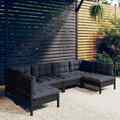 Garten Lounge Set Gartenmöbel Sofa Sitzgruppe 6-tlg. Kiefer Massivholz vidaXL