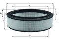 MAHLE Luftfilter LX 2844 für DACIA RENAULT