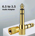 Klinken Adapter 3,5 mm Klinke Aux In Buchse auf 6,35 mm Stecker Kupplung Audio