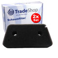 2x Schaumfilter Filtermatte für Miele EcoComfort T9749WP T9769WP T8968WP T8969WP