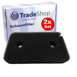 2x Schaumfilter Filtermatte für Miele EcoComfort T9749WP T9769WP T8968WP T8969WP