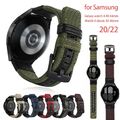 Leder Segeltuch Armband Für Samsung Galaxy Watch 4 40/44/42/46mm Watch 3 41/45mm