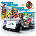 Nintendo Wii U Konsole (schwarz / weiß) + Spiele-Wahl, GamePad, Strom & Kabel