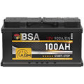 BSA AGM Batterie 12V 100Ah 900A/EN Autobatterie Start Stop VRLA 95Ah 92Ah