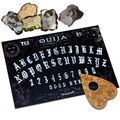 Ouija Board. Schwarz hexenbrett mit detaillierten Anweisungen. Spirit Brett