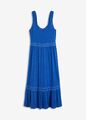 Neu Midikleid mit Spitze Gr. 52/54 Blau Damen-Kleid Sommerkleid Casualkleid