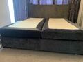 bed 180x200 high quality, very comfortable, no damage, gray and white color. 