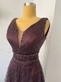 Damen Abendkleid Elegante Violett Gr:36