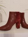 Stiefeletten Geox Gr. 40 Rotbraun Bordeaux Braun