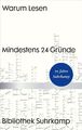 Warum Lesen | Mindestens 24 Gründe | Frank Wegner (u. a.) | Buch | Bibliothek Su