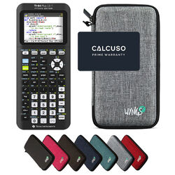 CALCUSO Sparpaket Hellgrau mit Grafikrechner TI-84 Plus CE-T Python Edition