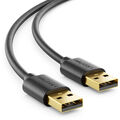 deleyCON 3m USB 2.0 Datenkabel - USB A-Stecker zu USB A-Stecker