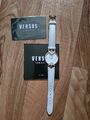 versace uhr damen weiss/goldfarbend