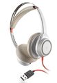 Poly Blackwire 7225 - Schnurgebundenes Stereo-Headset ohne Mikrofonarm, weiss