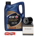 5L elf Evolution R-TECH ELITE 5W30 Motoröl + HIRSCHER Ölfilter für 152085758R