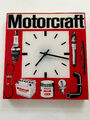 Vintage MOTORCRAFT Werbe Wanduhr Auto Werkstatt Büro 80er Jahre