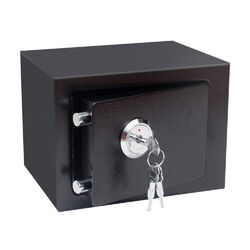 Mini Safe Tresor schwarz Möbeltresor Dokumententresor Geldschrank Wandtresor