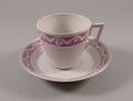 KPM Berlin Kurland Kaffeetasse Untertasse pink rosa feige 1. Wahl Tasse