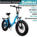 E-Bike Klapprad 20 Zoll 36V leichtes Elektrofahrrad für Senioren & Damen /Herren