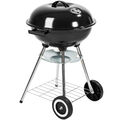 Kugelgrill Holzkohle Standgrill mit Deckel Grillwagen Rundgrill BBQ mit Rollen