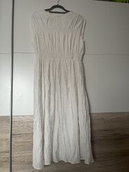 Gesmoktes Kleid,weiß,M,H&M,neu