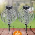 BMF LED SOLARLEUCHTE 2er SET AUßENLEUCHTE GARTENLEUCHTE DEKO SOLARLAMPE 80144867