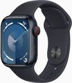 Apple Watch Series 9 LTE 41mm Aluminium Mitternacht Sportarmband M/L *Wie neu*