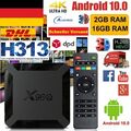 X96Q Smart Android 10 TV BOX WIFI Quad Core 64Bit CPU 4K Film Allwinner H313 DE