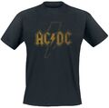 ACDC T-Shirt Herren Distress Flash schwarz Band-Merch, Bands