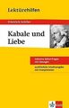 Lektürehilfen Friedrich Schiller "Kabale und Liebe" von ... | Buch | Zustand gut