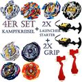 4er Set Kampfkreisel Kreisel für Beyblade Burst Metal Fusion Arena 4 er Set´s