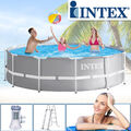 Intex Swimming Pool Ø366x99 Frame Pool Set Prism Rondo Schwimmbecken Schwimmbad