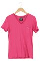 SUPERDRY Damen T-Shirt Gr. 36 Pink Casual V-Ausschnitt