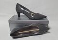 Gabor Pumps High Heels Gr. 40 (6 1/2) Lackleder grau stone spitz NEUwertig