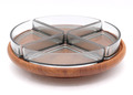 Digsmed Denmark Lazy Susan Drehteller Serviertablett Teakholz Vintage Ø 23 cm