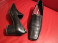 TAMARIS Hochfront Pumps Gr. 41 Leder schwarz elegant mit Dehnfugen nwtg.