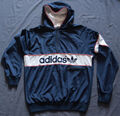 Adidas Jacke Vintage Retro Track Hoodie Colorado New York XL/XXL 80er Blau