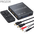 PROZOR HDMI Switch Splitter 5 in 1 out Audio Umschalter Switcher Adapter 4K 3D