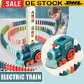 Domino Eisenbahn Elektronischer Zug Modell Buntes Spielzeug Kinder Geschenk Toys