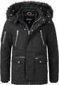 KHUJO Herren Jacke Winterjacke ANIAK Mantel Kapuzen Parka schwarz -Gr.S - NEU