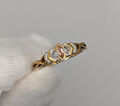 925 Silber Ring Orangener Saphir (natürlich) 0,10 ct.  Marquiseschliff 