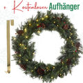 Meisterhome ® Künstlicher Weihnachtskranz Adventskranz für Tür Ø 90 cm 