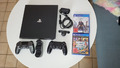 Sony PlayStation 4 Pro 1TB Spielkonsole mit 2 DualShock 4 Controllern - Schwarz