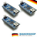 3x Nano ATmega328 V3.1 Board Arduino Kompatibel 5V CH340G USB Chip