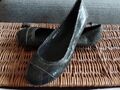 Akira Görtz Ballerinas braun dunkelbraun schwarz Lack Reptil Gr. 38 * NEU